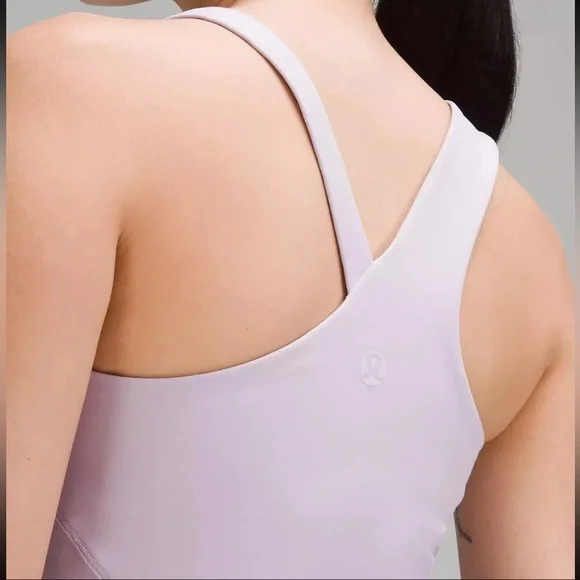 $68 Lululemon Everlux Asymmetrical Tennis Tank Top Lilac Ether - Picture 5 of 7
